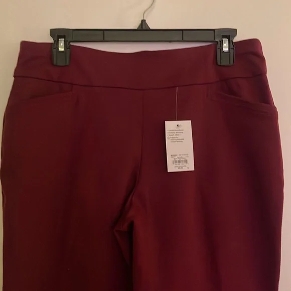 Petite Croft & Barrow® Effortless Stretch Pull-On Bootcut Pants - Picture 3 of 5